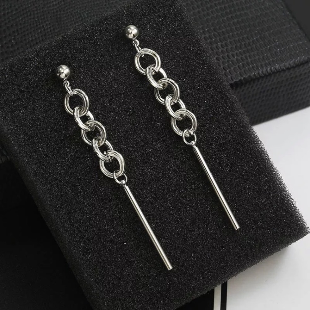 Fashion Silver Drop Earrings